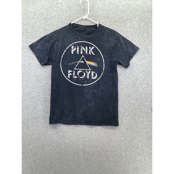 Pink Floyd Concert TShirt Black Tie Dye Short Sleeve Size Small Adults Graphic - Picture 1 of 8